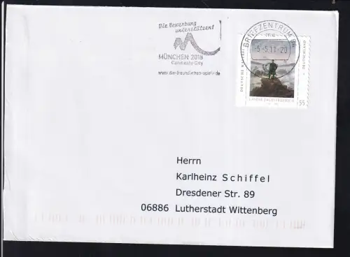 Deutsche Malerei (VII) Caspar David Friedrich auf FDC																		