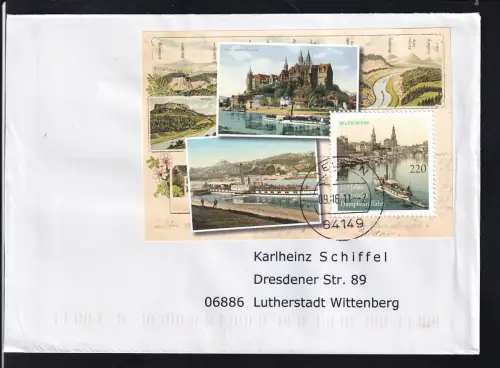 175 Jahre Sächsische Dampfschiffahrt Block auf FDC													