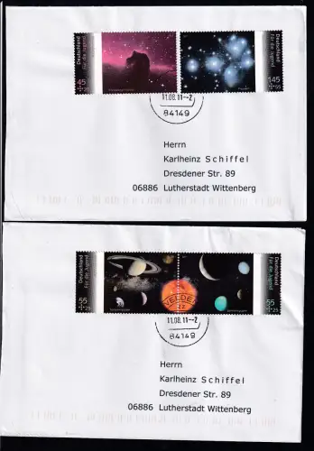 Jugend 2011 Astronomie auf 2 FDC