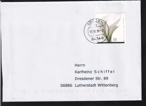 Trauermarke (I) auf FDC