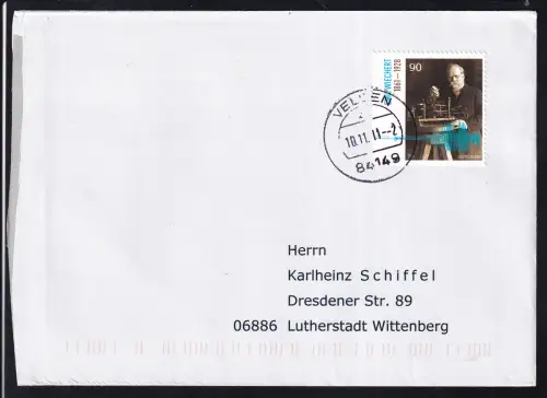 150. Geburtstag von Emil Wiechert auf FDC