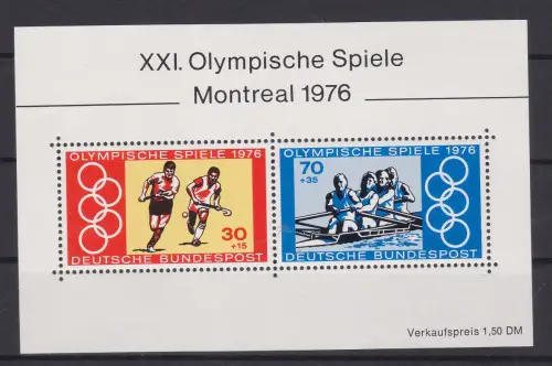 Olympische Sommerspiele Montreal 1976, Block **