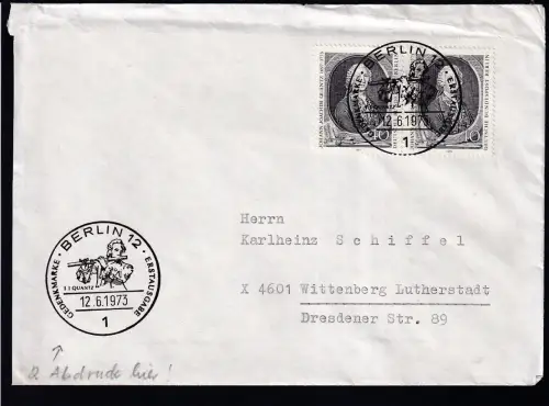 200. Todestag von Johann Joachim Quantz auf FDC 