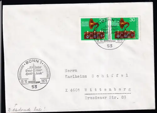 50 Jahre Deutscher Rundfunk auf FDC 