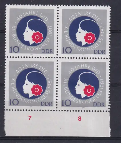 ^40 Jahre Demokratischer frauenbund Deutschlands, Randviererblock **