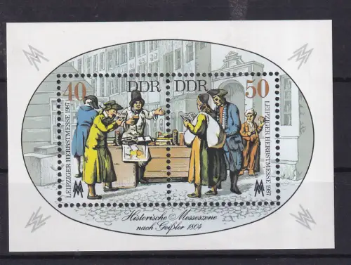 Leipziger Herbstmesse 1987 Block, **