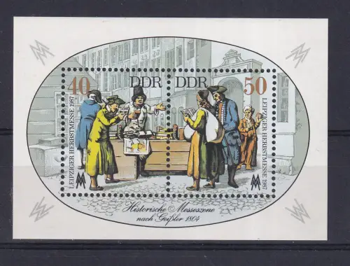 Leipziger Herbstmesse 1987 Block, **