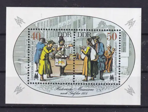 Leipziger Herbstmesse 1987 Block, **
