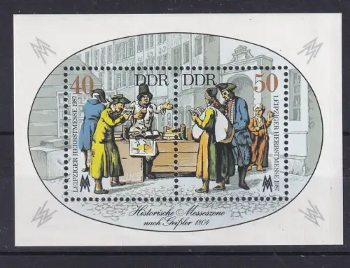 Leipziger Herbstmesse 1987 Block, **