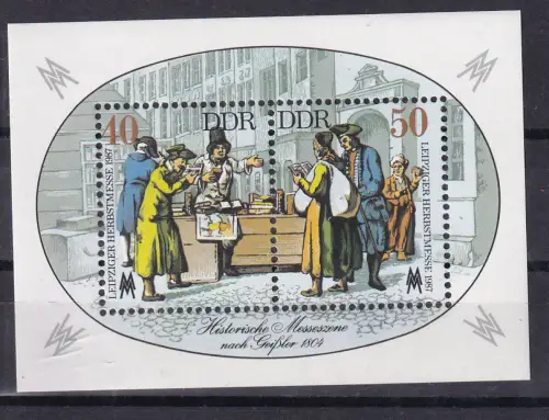 Leipziger Herbstmesse 1987 Block, **