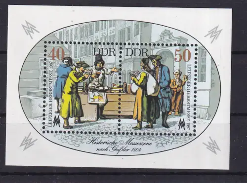 Leipziger Herbstmesse 1987 Block, **