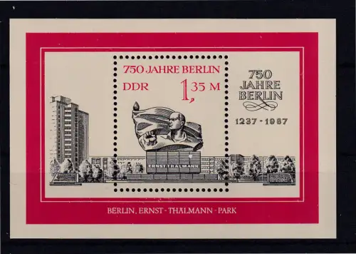750 Jahre Berlin Block, **
