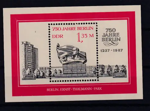 750 Jahre Berlin Block, **