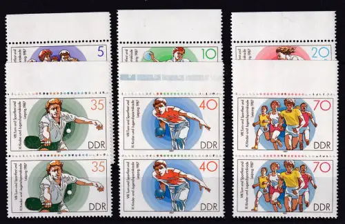 Turn- und Sportfest Leipzig 1987,Randpaare **