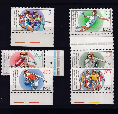 Turn- und Sportfest Leipzig 1987, Randstücke **