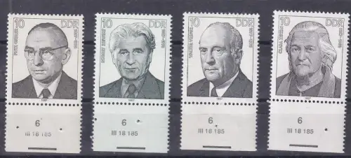 persönlichkeiten der deutschen Arbeiterbewegung (XIV),Randstücke **