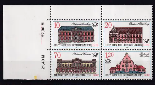 Historische Piostgebäude, Eckrandviererblock **