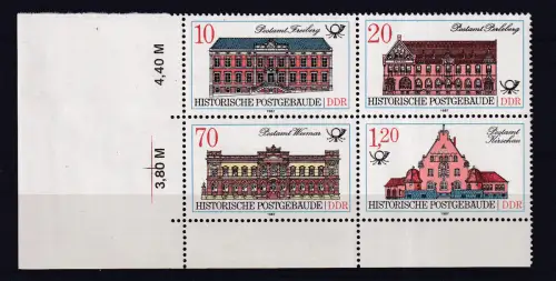 Historische Piostgebäude, Eckrandviererblock **