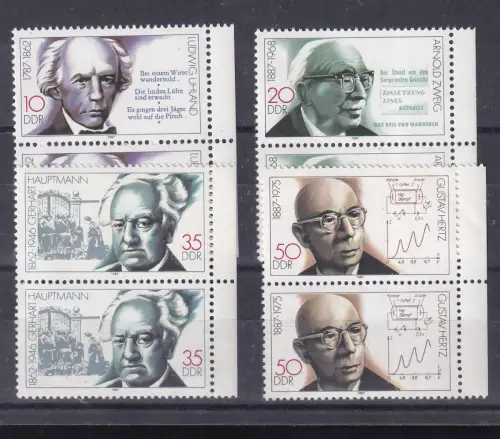 Bedeutende Persönlichkeiten (X), Randpaare **