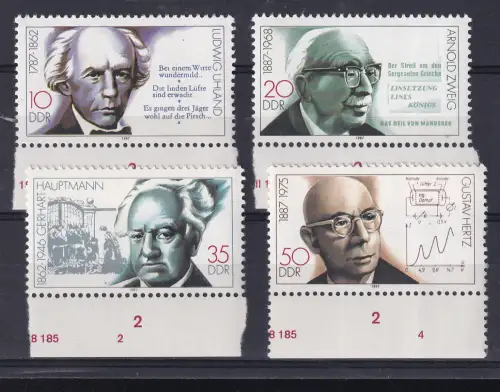 Bedeutende Persönlichkeiten (X), Randstücke **