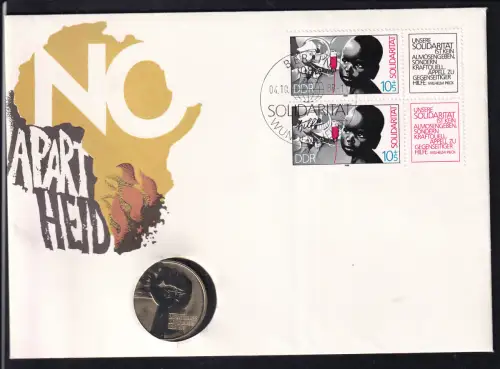 Internationale Solidarität auf Numis-Brief