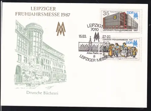 Leipziger Frühjahrsmesse 1987 auf sonderpostkarte