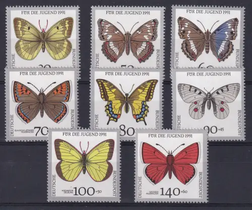 Jugend 1991 Gefährdete Schmetterlinge, **