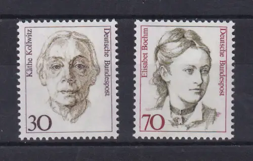 Freimarken Frauen 30 Pfg. und 70 Pfg., **