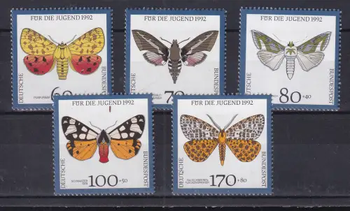 Jugend 1992 Gefährdete Nachtfalter, **