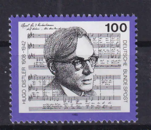 50. Todestag von Hugo Distler, **