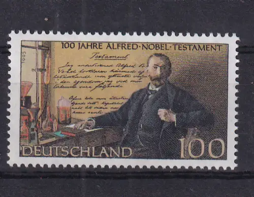 100 Jahre Alfred-Nobel-Testament, **
