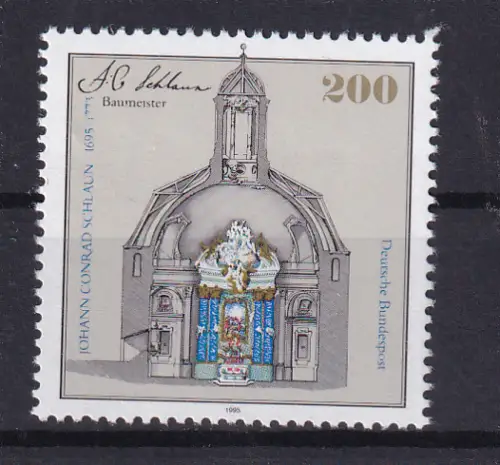 300. Geburtstag von Johann Conrad Schlaun, **