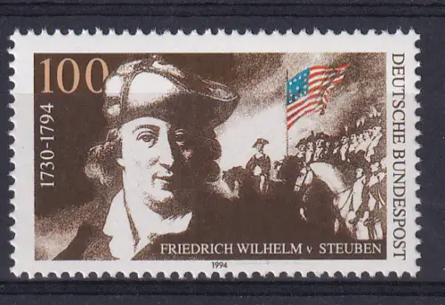 200. Todestag von Friedrich Wilhelm von Steuben, **