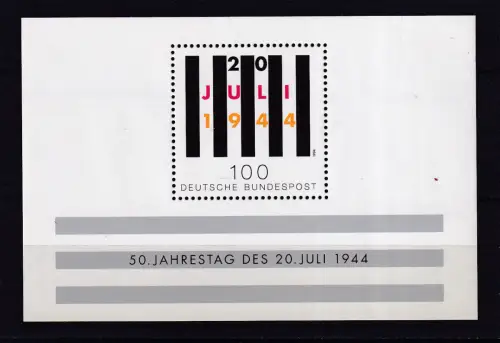 50. Jahrestag des Attentats auf Adolf Hitler, Block **