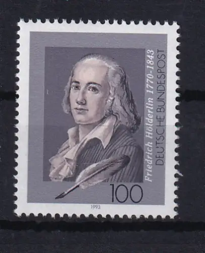 150. Todestag von Friedrich Hölderlin, **