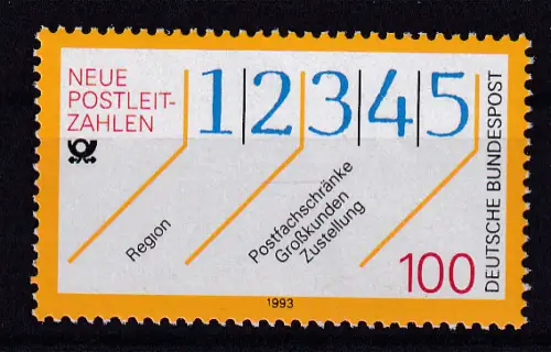 Neue Postleitzahlen, **