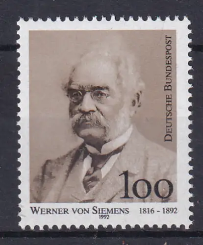 100. Todestag von Werner von Siemens, **