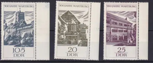 900 Jahre Wartburg, Randstücke **