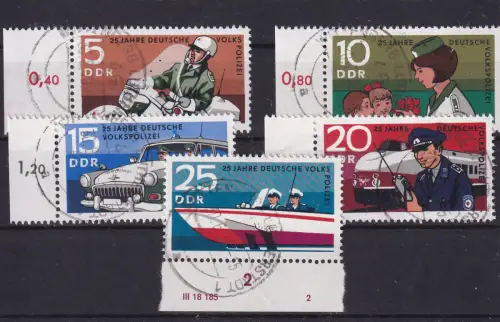 25 Jahre Deutsche Volkspolizei, Randstücke 