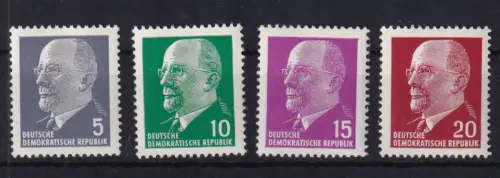 Freimarken Walter Ulbricht 5 Pfg.-20 Pfg., **