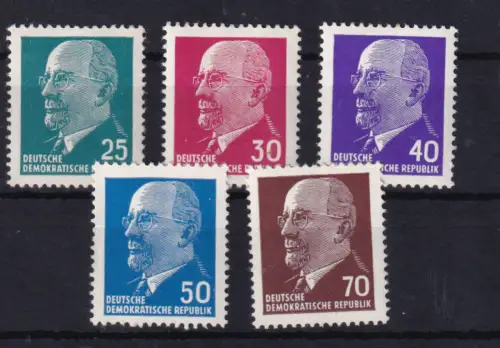 Freimarken Wealter Ulbricht 25 Pfg.-740 Pfg., **