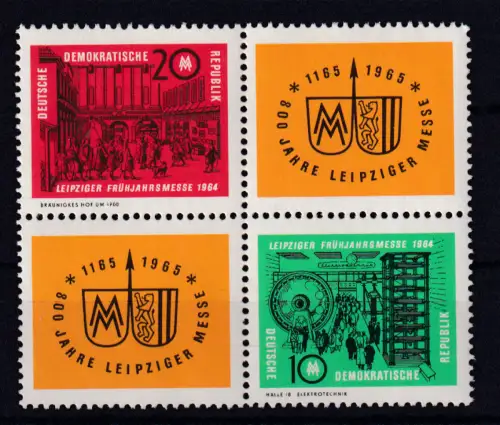 Leipziger Frühjahrsmesse 1964, Viereblock **