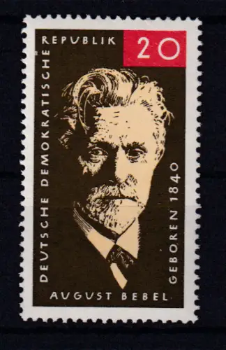 125. Geburtstag von August Bebel, ** 