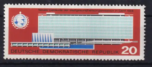 Einweihung des neuen Verwaltungsgebäudes der WHO, **