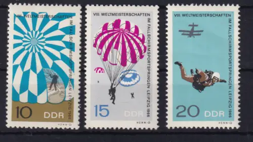 WM im Fallschirmspringen Leipzig 1966, **