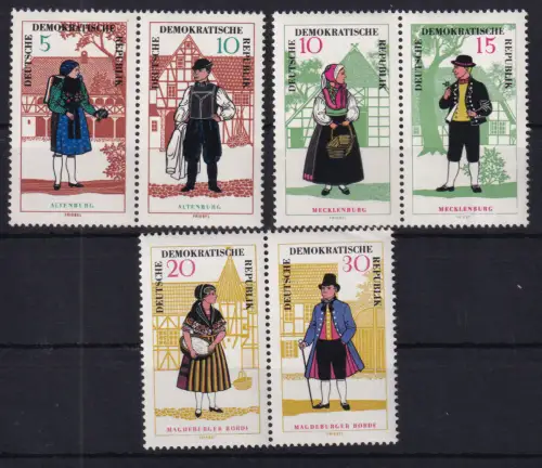 Volkstrachten (II), 3 Zusammendrucke**