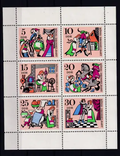 Märchen (II) König Drosselbart, Kleinbogen **