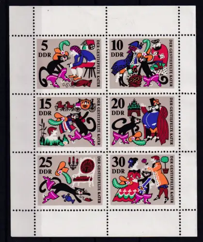 Märchen (II) Der gestiefelte Kater, Kleinbogen **