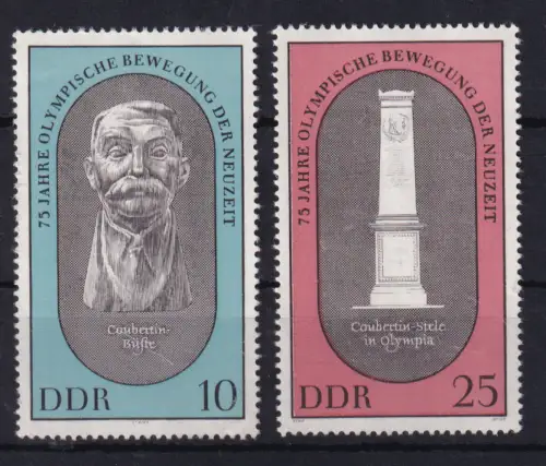 75 Jahre Olympische Bewegzng der Neuzeit, **