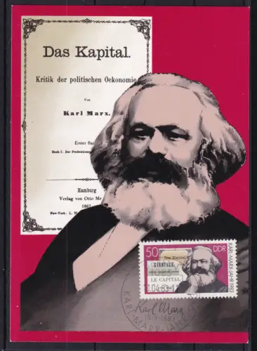 Karl Marx auf Maximumkarte